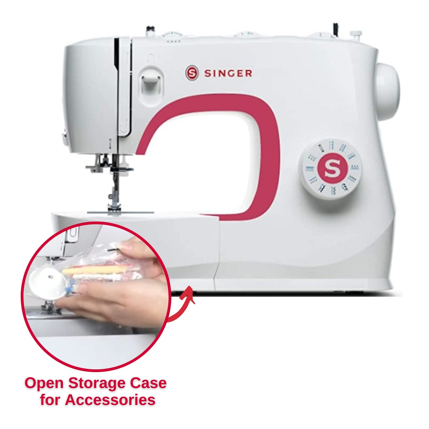 SINGER | MX231 Sewing Machine With Accessory Kit & Foot Pedal - 97 Stitch Applications - Simple & Great for Beginners